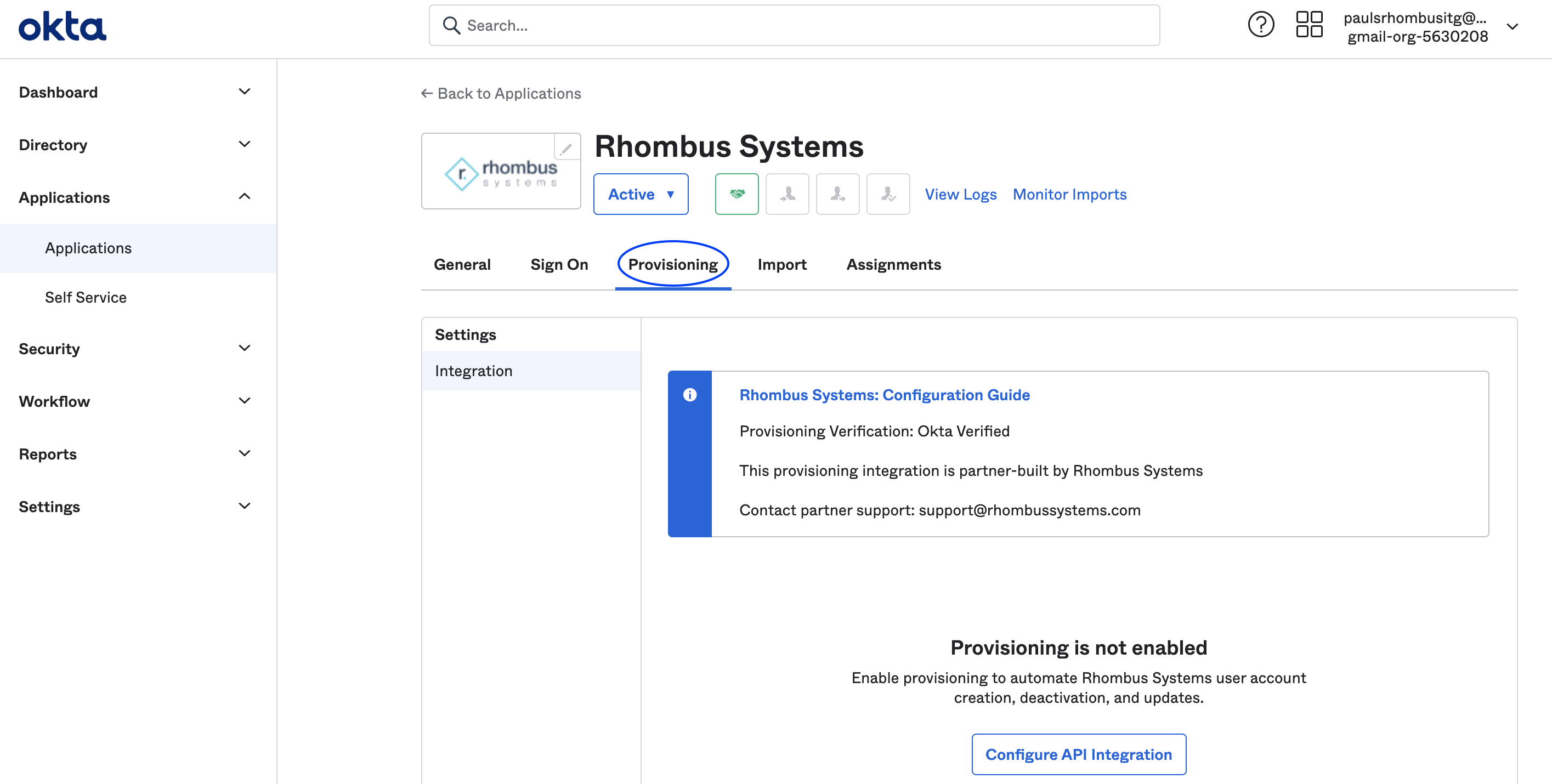 Configure Workspace ONE Access for the Okta SCIM Integration